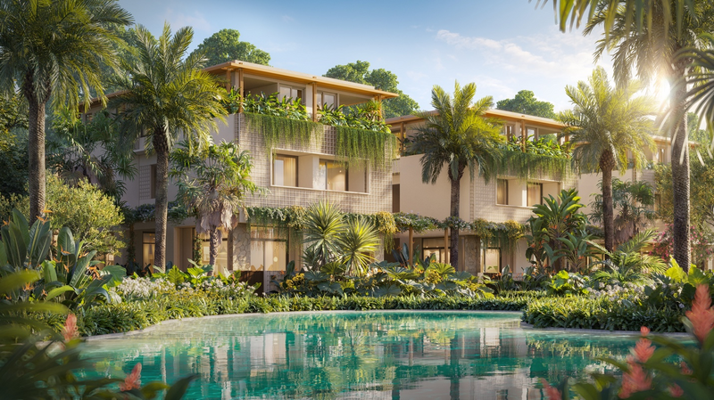 Phối cảnh 3D những căn villa “biết thở” tại La Tiên Villa.