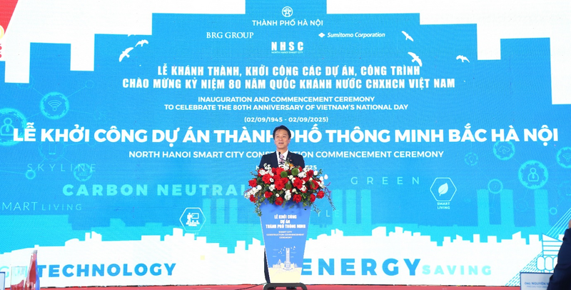 Ông Hirokazu Higashino, Ủy viên Điều hành Quản trị cấp cao, Chủ tịch kiêm TGĐ điều hành Sumitomo Corporation châu Á & châu Đại Dương phát biểu tại sự kiện