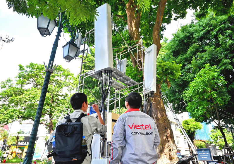 1.700 trạm 5G đã được Viettel lắp đặt phục vụ sự kiện A80. Ảnh: Viettel