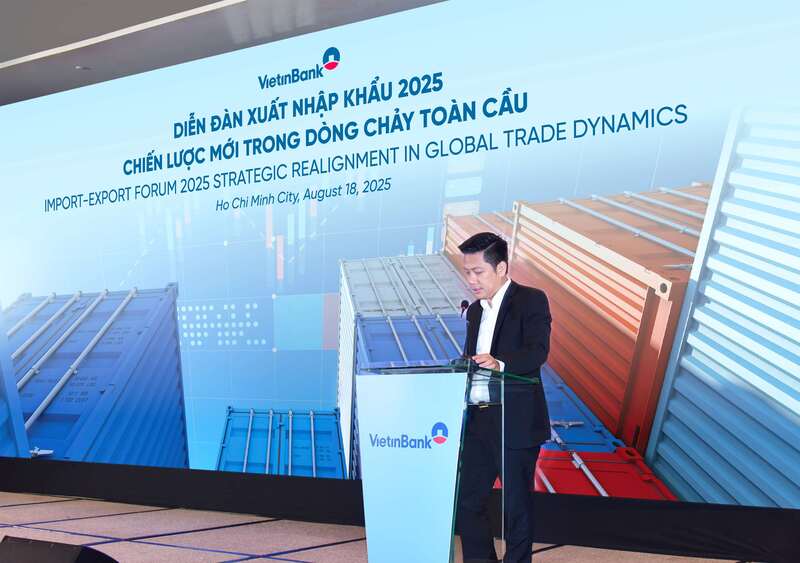 Ông Lê Duy Hải - Phó Tổng Giám đốc kiêm Giám đốc VietinBank TP. Hồ Chí Minh phát biểu khai mạc sự kiện