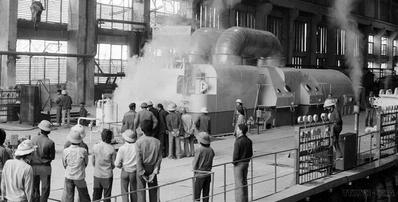 Tổ máy số 4 Nhà máy Nhiệt điện Phả Lại chính thức phát điện từ cuối năm 1986. (Ảnh: TTXVN)