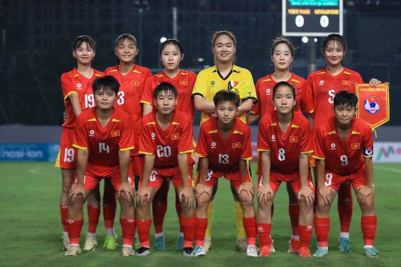 Đội tuyển U20 nữ Việt Nam được Liên đoàn Bóng đá châu Á gửi thư khen ngợi. Ảnh: VFF