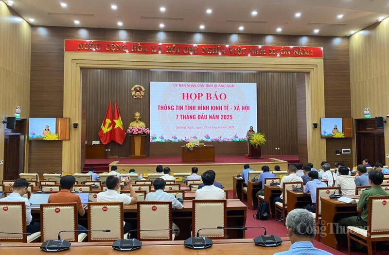 Tỉnh Quảng Ngãi tổ chức buổi họp báo đầu tiên sau khi hợp nhất với tỉnh Kon Tum