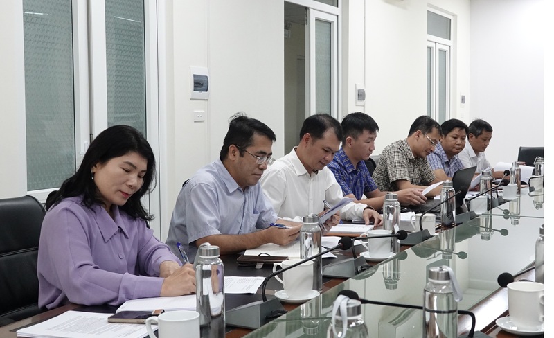 Bà Lưu Thị Nga, Trưởng phòng Quản lý công nghiệp, Sở Công Thương Thanh Hóa trong buổi làm việc với đoàn công tác của Bộ Công Thương tại Thanh Hóa vào ngày 13/8/2025