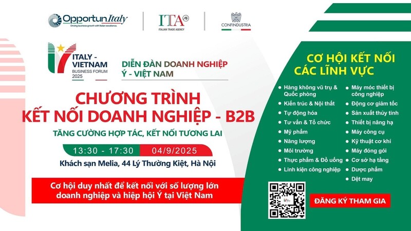 Sự kiện là cơ hội để doanh nghiệp Việt gặp gỡ và kết nối giao thương với doanh nghiệp Ý (Nguồn: ITA)