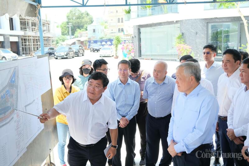 Phó Thủ tướng Thường trực Nguyễn Hoà Bình kiểm tra dự án khu dân cư Cồn Tân Lập