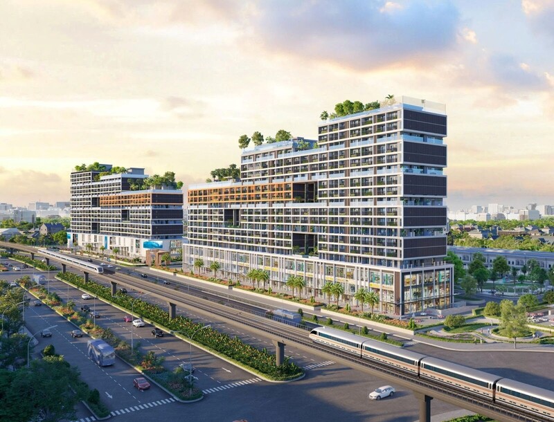 Tọa lạc trên trục huyết mạch Tôn Đức Thắng (25B), cả hai đầu dự án đều cách ga Metro tương lai 500 m