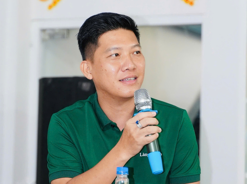 Ông Đỗ Đăng Khoa, nhà sáng lập Làng Mướp. Ảnh: Minh Khuê.
