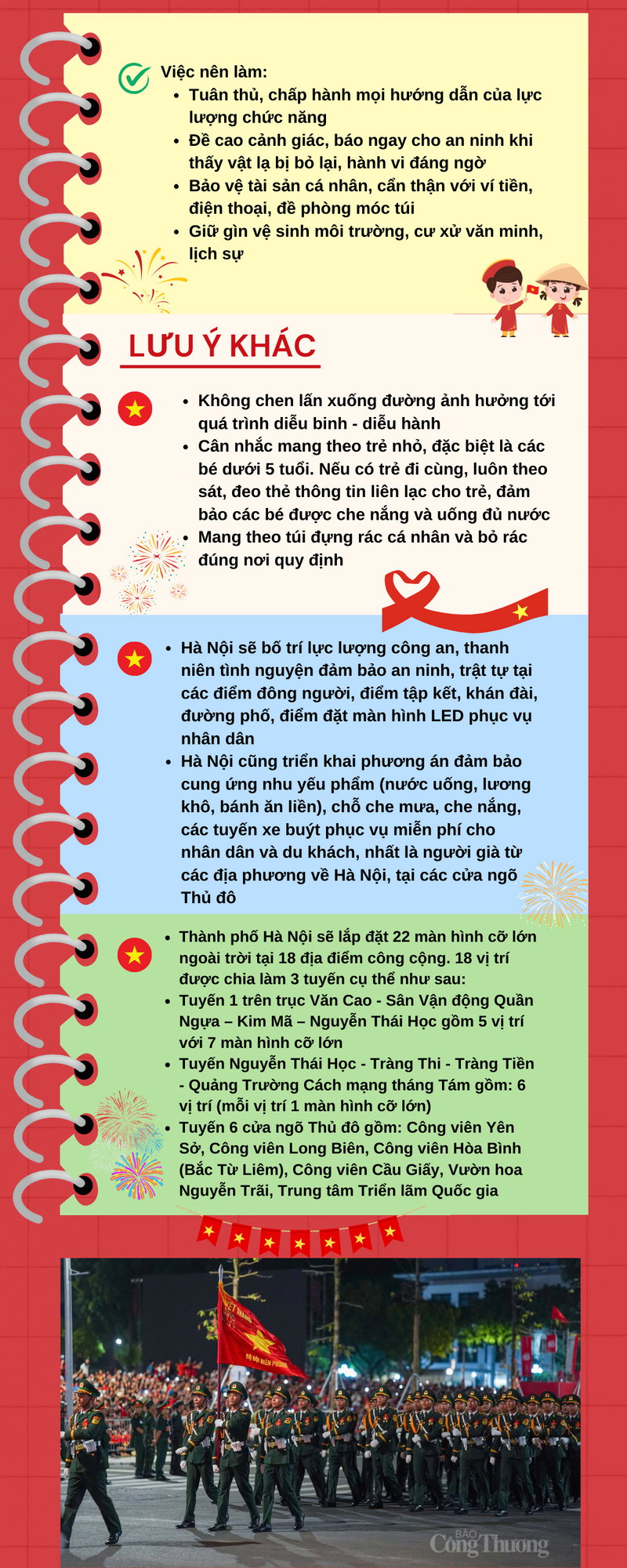 Infographic | Những lưu ý khi đi xem diễu binh, diễu hành A80 - 2