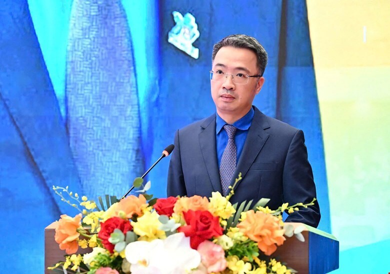 Bí thư Ban Chấp hành Đoàn TNCS Hồ Chí Minh Nguyễn Tường Lâm phát biểu. Ảnh: VPQH