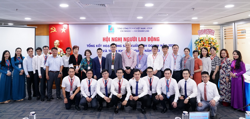 PV GAS LNG tổ chức Hội nghị người lao động, dịp để đơn vị tổng kết, báo cáo Lãnh đạo PV GAS chặng đường đã qua, đoàn kết phấn đấu vì tương lai phía trước (Ảnh PV GAS)