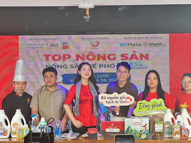 Phiên livestream Top Nông sản - Nông sản về phố hôm 24/8 vừa qua. Ảnh: Ban tổ chức