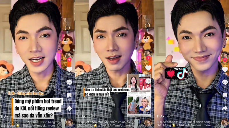 Thiên Ân (@tiakstylebeauty) nhấn mạnh tầm quan trọng của việc hiểu rõ làn da và nhu cầu cá nhân thay vì chạy theo mỹ phẩm hot trend