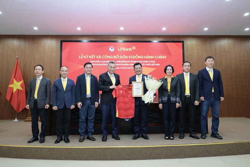 LPBank với vai trò Đơn vị đồng hành chính Bảng đấu loại Giải U23 châu Á 2026 tại Việt Nam