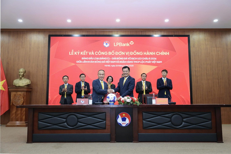 Ngân hàng Lộc Phát Việt Nam (LPBank) chính thức trở thành Đơn vị Đồng hành chính của Vòng loại Giải U23 châu Á 2026 - Bảng C, do Việt Nam đăng cai tổ chức