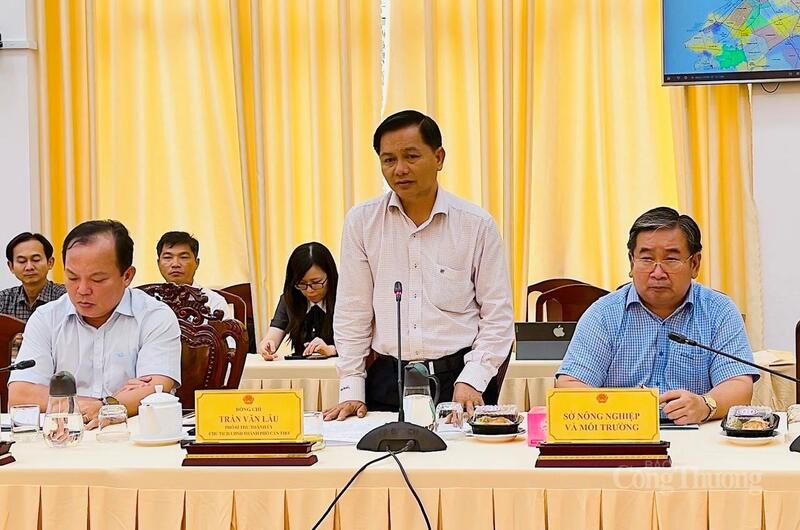 Ông Trần Văn Lâu, Chủ tịch UBND TP. Cần Thơ phát biểu tại buổi làm việc