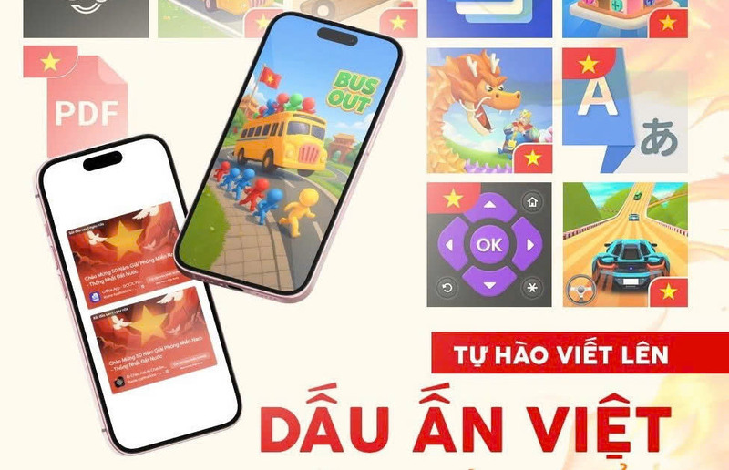Chiến dịch “Tự hào Việt Nam - Nhuộm đỏ không gian mạng” khẳng định sức mạnh của không gian số trong việc khơi dậy tinh thần yêu nước. Ảnh minh họa