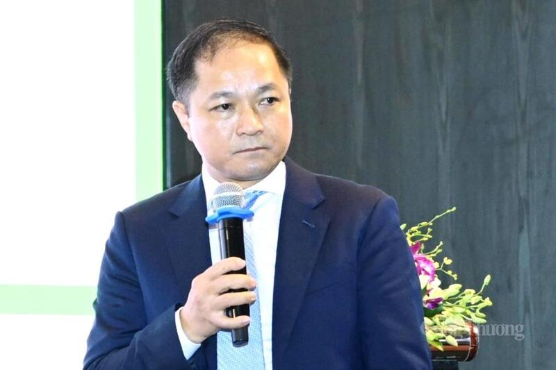 TS. Đào Duy Anh, Phó Cục trưởng Cục Đổi mới sáng tạo, Chuyển đổi xanh và Khuyến công (Bộ Công Thương) phát biểu tại hội thảo. Ảnh: Cấn Dũng