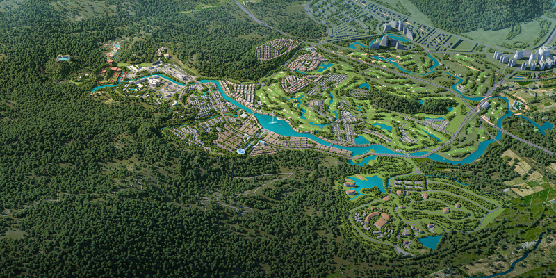 Phối cảnh minh họa Dự án đầu tư xây dựng và kinh doanh kết cấu hạ tầng khu chức năng vị trí số 5, thuộc Khu thương mại tự do Thành phố Đà Nẵng. Ảnh: BTC