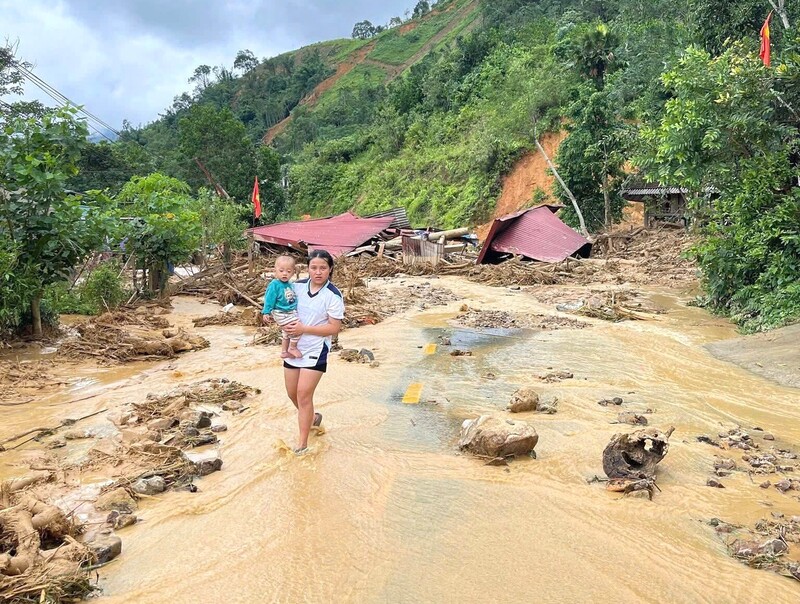 Rất may trận lũ không gây thiệt hại về người