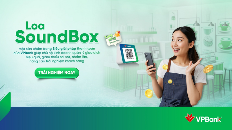 Loa SoundBox – sản phẩm giúp hộ kinh doanh quản lý giao dịch hiệu quả