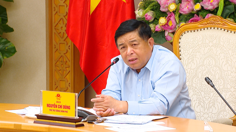 Phó Thủ tướng Nguyễn Chí Dũng chủ trì cuộc họp - Ảnh: VGP/Thu Sa