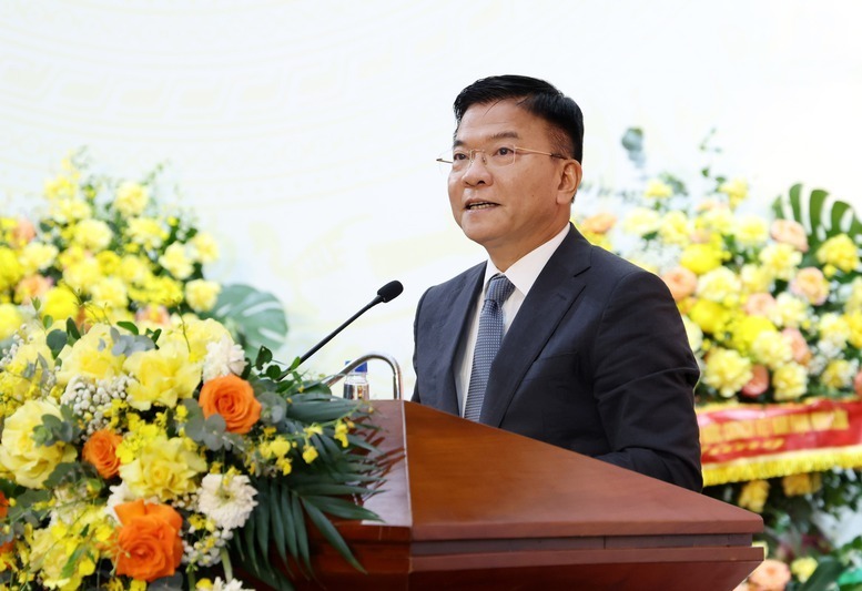 Phó Thủ tướng Lê Thành Long phát biểu tại Đại hội - Ảnh: VGP/Đức Tuân