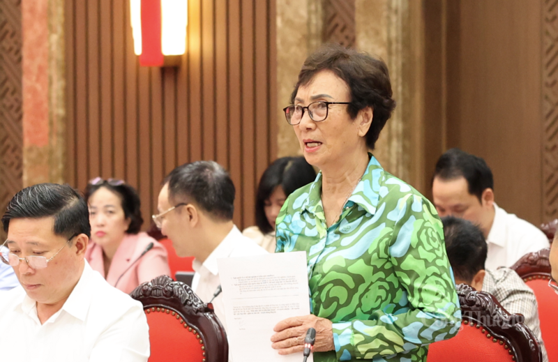 PGS.TS Bùi Thị An phát biểu tại hội thảo