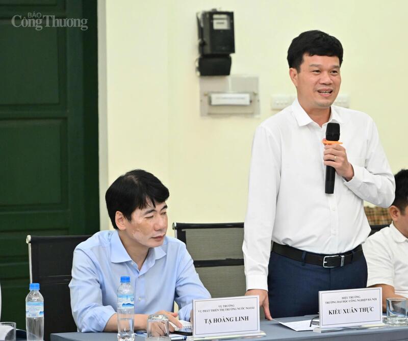 Ông Kiều Xuân Thực, Hiệu trưởng Trường Đại học Công nghiệp Hà Nội. Ảnh: Cấn Dũng