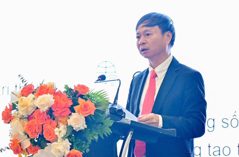 Thứ trưởng Bộ Khoa học và Công nghệ Hoàng Minh phát biểu