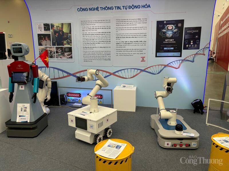 Các sản phẩm robot tự động hoá do Viện Hàn lâm Khoa học và Công nghệ nghiên cứu, phát triển có khả năng ứng dụng mạnh mẽ trong công nghiệp chế tạo, năng lượng, dầu khí...
