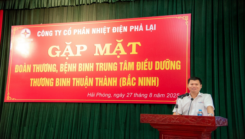 Ông Mai Quốc Long - Bí thư Đảng ủy, Chủ tịch HĐQT gửi lời tri ân sâu sắc tới mẹ VNAH và các bác, các chú thương, bệnh binh
