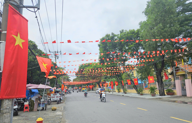 Đường phố TP. Hồ Chí Minh rực rỡ cờ hoa mừng Tết Độc lập 2/9 - 5