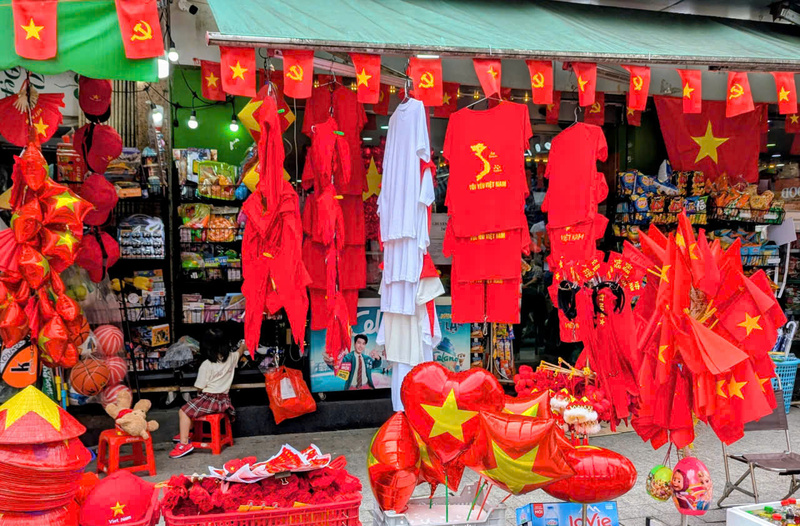Cả nước rộn rã không khí cho ngày Đại lễ mừng 80 năm Quốc khánh. Ảnh: QL