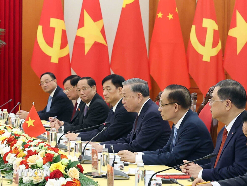 Tổng Bí thư Tô Lâm tại buổi hội kiến. Ảnh: TTXVN
