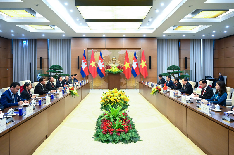 Quang cảnh buổi tiếp. Ảnh: VPQH