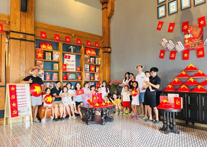 Khách sạn Venus Tam Đảo thu hút du khách bởi không gian trang trí ấn tượng hướng về Ngày Quốc khánh 2/9