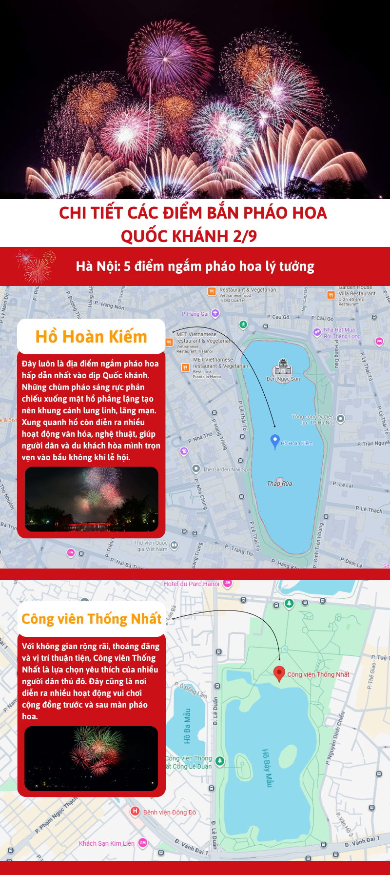 Infographic | Chi tiết các điểm ngắm pháo hoa dịp Quốc khánh 2/9 - 1