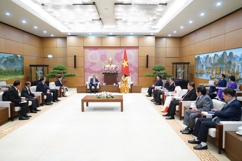 Toàn ảnh cuộc tiếp. Ảnh: VPQH