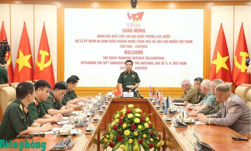 Quang cảnh buổi tiếp. Ảnh: Báo Biên phòng