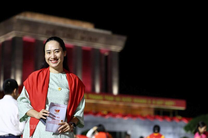 Chị Thủy chia sẻ, 80 năm đi qua, tinh thần Cách mạng Tháng Tám và Quốc khánh 2/9 vẫn bừng sáng, trở thành nguồn lực nội sinh nuôi dưỡng khát vọng phát triển Việt Nam. Ảnh: NVCC
