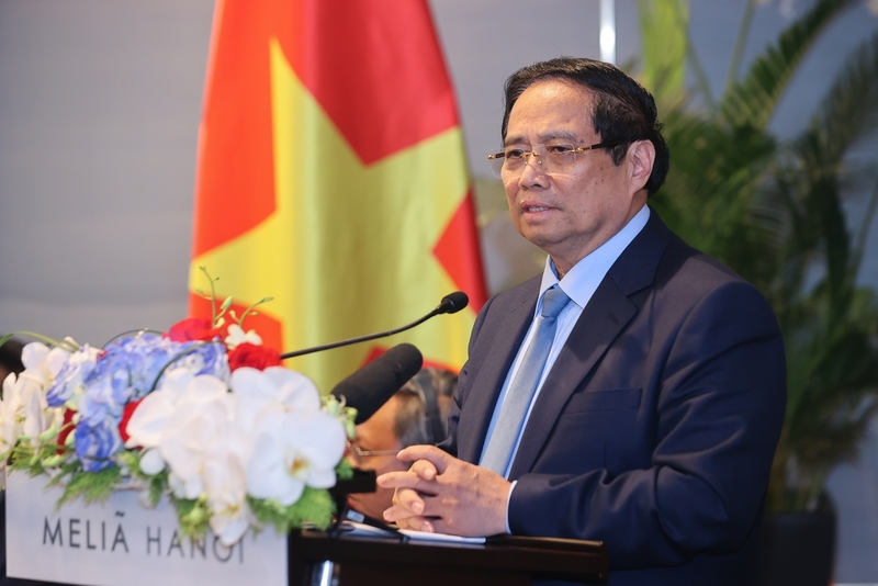Thủ tướng mong muốn các doanh nghiệp Việt Nam "Vì Cuba, sẵn sàng hiến dâng thời gian, công sức, trí tuệ của mình", thể hiện truyền thống bản lĩnh mà son sắt, thủy chung của dân tộc Việt Nam. Ảnh: VGP/Nhật Bắc