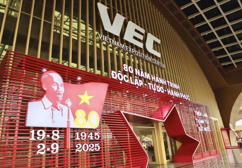 Triển lãm thành tựu đất nước “80 năm hành trình Độc lập-Tự do-Hạnh phúc” khai mạc ngày 28/8