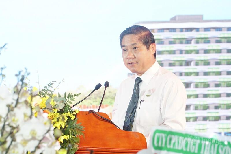 Phó Chủ tịch UBND TP. Đà Nẵng Phan Thái Bình phát biểu tại Lễ khởi công