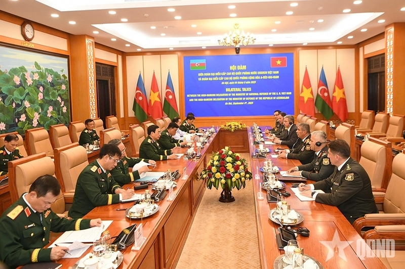 Quang cảnh cuộc hội đàm. Ảnh: QĐND