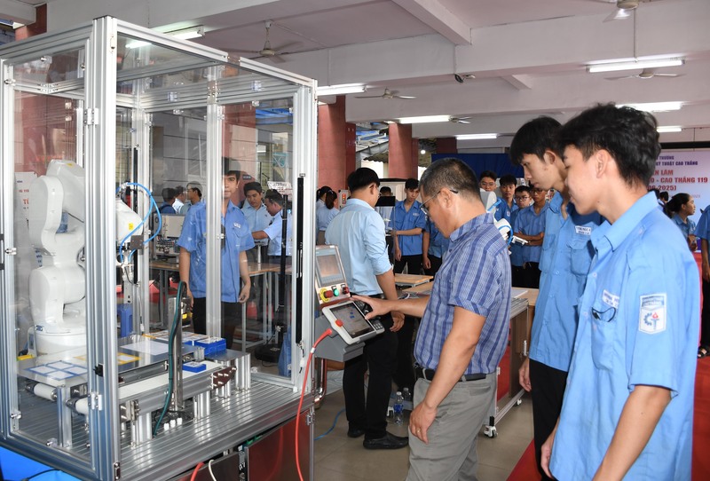 Trường Cao Thắng là địa chỉ đỏ trong đào tạo nguồn nhân lực kỹ thuật chất lượng cao cho ngành Công Thương nói riêng và đất nước nói chung. Ảnh: Thanh Minh