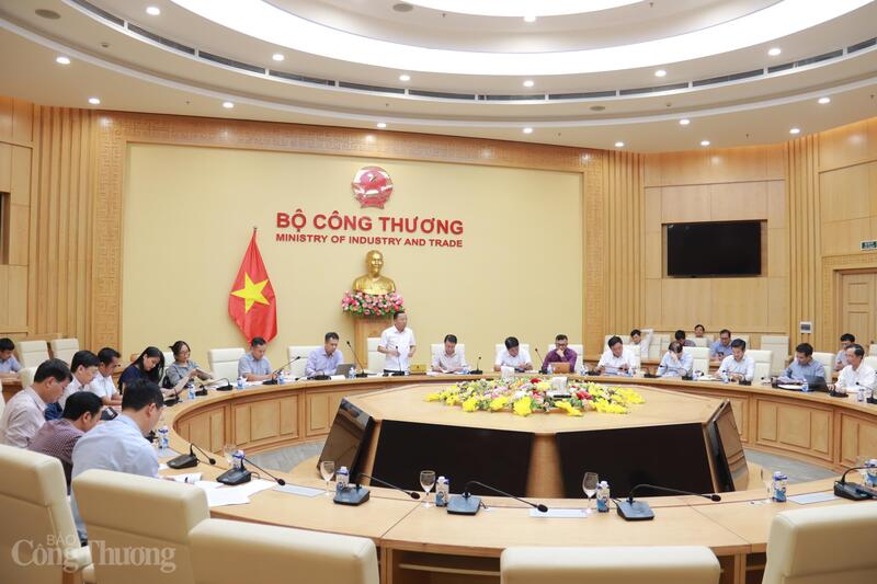 Thứ trưởng Bộ Công Thương Nguyễn Hoàng Long phát biểu kết luận hội nghị