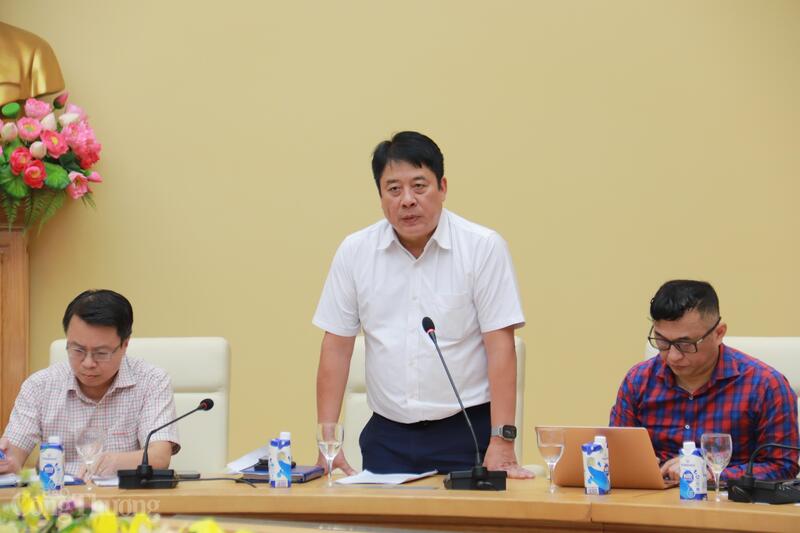 Ông Nguyễn Anh Tuấn, Tổng giám đốc Tập đoàn Điện lực Việt Nam phát biểu tại hội nghị