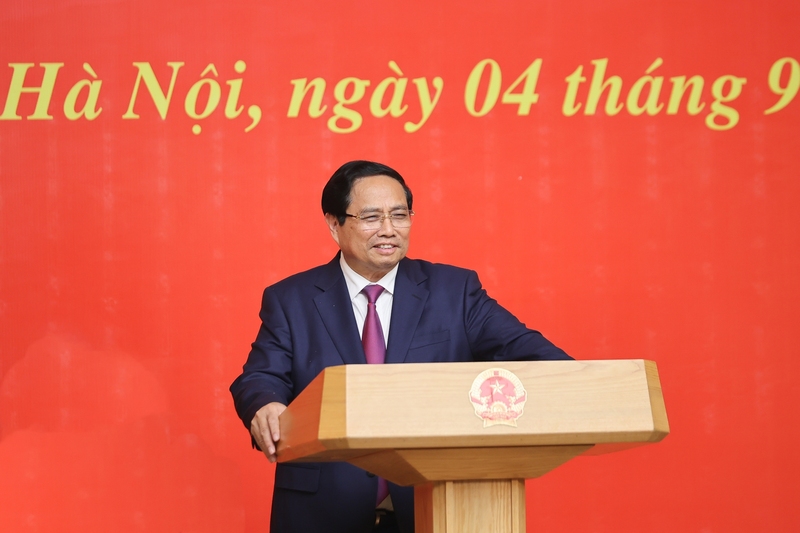 Thủ tướng phát biểu tại hội nghị. Ảnh: VGP/Nhật Bắc