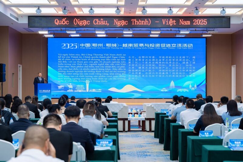 Toàn cảnh hội nghị xúc tiến thương mại và đầu tư Việt Nam - Trung Quốc (Ngạc Châu 2025)